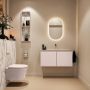 Mondiaz Toiletmeubel Ture Dlux | 100 cm | Meubelkleur Rosee | Eden wastafel Glace Midden | Zonder kraangat - Thumbnail 4