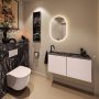 Mondiaz Toiletmeubel Ture Dlux | 100 cm | Meubelkleur Rosee | Eden wastafel Lava Links | 1 kraangat - Thumbnail 3