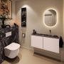 Mondiaz Toiletmeubel Ture Dlux | 100 cm | Meubelkleur Rosee | Eden wastafel Lava Rechts | Zonder kraangat - Thumbnail 3
