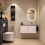 Mondiaz Toiletmeubel Ture Dlux | 100 cm | Meubelkleur Rosee | Eden wastafel Lava Rechts | Zonder kraangat - Thumbnail 4