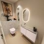 Mondiaz Toiletmeubel Ture Dlux | 100 cm | Meubelkleur Rosee | Eden wastafel Opalo Links | Zonder kraangat - Thumbnail 2