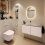 Mondiaz Toiletmeubel Ture Dlux | 100 cm | Meubelkleur Rosee | Eden wastafel Opalo Midden | Zonder kraangat - Thumbnail 3