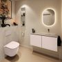 Mondiaz Toiletmeubel Ture Dlux | 100 cm | Meubelkleur Rosee | Eden wastafel Opalo Rechts | Zonder kraangat - Thumbnail 3