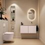 Mondiaz Toiletmeubel Ture Dlux | 100 cm | Meubelkleur Rosee | Eden wastafel Opalo Rechts | Zonder kraangat - Thumbnail 4