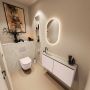 Mondiaz Toiletmeubel Ture Dlux | 100 cm | Meubelkleur Rosee | Eden wastafel Ostra Links | 1 kraangat - Thumbnail 2