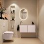 Mondiaz Toiletmeubel Ture Dlux | 100 cm | Meubelkleur Rosee | Eden wastafel Ostra Links | 1 kraangat - Thumbnail 4