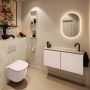 Mondiaz Toiletmeubel Ture Dlux | 100 cm | Meubelkleur Rosee | Eden wastafel Ostra Rechts | 1 kraangat - Thumbnail 3