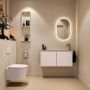 Mondiaz Toiletmeubel Ture Dlux | 100 cm | Meubelkleur Rosee | Eden wastafel Ostra Rechts | 1 kraangat - Thumbnail 4