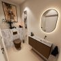 Mondiaz Toiletmeubel Ture Dlux | 100 cm | Meubelkleur Rust | Eden wastafel Glace Rechts | Zonder kraangat - Thumbnail 2