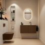Mondiaz Toiletmeubel Ture Dlux | 100 cm | Meubelkleur Rust | Eden wastafel Opalo Midden | 1 kraangat - Thumbnail 4