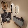 Mondiaz Toiletmeubel Ture Dlux | 100 cm | Meubelkleur Smoke | Eden wastafel Lava Links | Zonder kraangat - Thumbnail 2