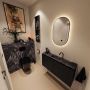 Mondiaz Toiletmeubel Ture Dlux | 100 cm | Meubelkleur Urban | Eden wastafel Lava Midden | 1 kraangat - Thumbnail 2