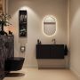 Mondiaz Toiletmeubel Ture Dlux | 100 cm | Meubelkleur Urban | Eden wastafel Lava Midden | 1 kraangat - Thumbnail 4