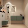 Mondiaz Toiletmeubel Ture Dlux | 120 cm | Meubelkleur Army | Eden wastafel Opalo Links | Zonder kraangat - Thumbnail 4