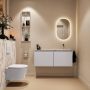 Mondiaz Toiletmeubel Ture Dlux | 120 cm | Meubelkleur Cale | Eden wastafel Glace Rechts | Zonder kraangat - Thumbnail 4