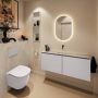 Mondiaz Toiletmeubel Ture Dlux | 120 cm | Meubelkleur Cale | Eden wastafel Opalo Midden | Zonder kraangat - Thumbnail 3