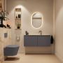 Mondiaz Toiletmeubel Ture Dlux | 120 cm | Meubelkleur Dark Grey | Eden wastafel Frappe Midden | 1 kraangat - Thumbnail 4