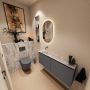 Mondiaz Toiletmeubel Ture Dlux | 120 cm | Meubelkleur Dark Grey | Eden wastafel Glace Links | Zonder kraangat - Thumbnail 2