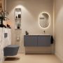 Mondiaz Toiletmeubel Ture Dlux | 120 cm | Meubelkleur Dark Grey | Eden wastafel Glace Rechts | Zonder kraangat - Thumbnail 4
