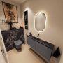 Mondiaz Toiletmeubel Ture Dlux | 120 cm | Meubelkleur Dark Grey | Eden wastafel Lava Midden | Zonder kraangat - Thumbnail 2