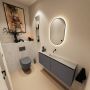 Mondiaz Toiletmeubel Ture Dlux | 120 cm | Meubelkleur Dark Grey | Eden wastafel Opalo Midden | Zonder kraangat - Thumbnail 2