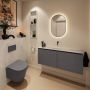 Mondiaz Toiletmeubel Ture Dlux | 120 cm | Meubelkleur Dark Grey | Eden wastafel Opalo Midden | Zonder kraangat - Thumbnail 3
