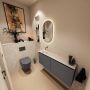 Mondiaz Toiletmeubel Ture Dlux | 120 cm | Meubelkleur Dark Grey | Eden wastafel Ostra Links | Zonder kraangat - Thumbnail 2