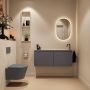 Mondiaz Toiletmeubel Ture Dlux | 120 cm | Meubelkleur Dark Grey | Eden wastafel Ostra Rechts | 1 kraangat - Thumbnail 4