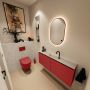 Mondiaz Toiletmeubel Ture Dlux | 120 cm | Meubelkleur Fire | Eden wastafel Opalo Midden | 1 kraangat - Thumbnail 2
