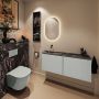 Mondiaz Toiletmeubel Ture Dlux | 120 cm | Meubelkleur Greey | Eden wastafel Lava Links | Zonder kraangat - Thumbnail 3