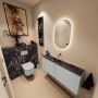 Mondiaz Toiletmeubel Ture Dlux | 120 cm | Meubelkleur Greey | Eden wastafel Lava Midden | Zonder kraangat - Thumbnail 2