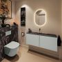 Mondiaz Toiletmeubel Ture Dlux | 120 cm | Meubelkleur Greey | Eden wastafel Lava Midden | Zonder kraangat - Thumbnail 3