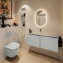 Mondiaz Toiletmeubel Ture Dlux | 120 cm | Meubelkleur Greey | Eden wastafel Opalo Midden | Zonder kraangat - Thumbnail 3