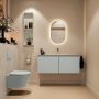 Mondiaz Toiletmeubel Ture Dlux | 120 cm | Meubelkleur Greey | Eden wastafel Opalo Midden | Zonder kraangat - Thumbnail 4