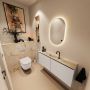Mondiaz Toiletmeubel Ture Dlux | 120 cm | Meubelkleur Linen | Eden wastafel Frappe Midden | 1 kraangat - Thumbnail 2