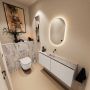 Mondiaz Toiletmeubel Ture Dlux | 120 cm | Meubelkleur Linen | Eden wastafel Glace Midden | Zonder kraangat - Thumbnail 2