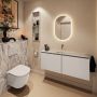 Mondiaz Toiletmeubel Ture Dlux | 120 cm | Meubelkleur Linen | Eden wastafel Glace Midden | Zonder kraangat - Thumbnail 3
