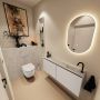 Mondiaz Toiletmeubel Ture Dlux | 120 cm | Meubelkleur Linen | Eden wastafel Opalo Rechts | 1 kraangat - Thumbnail 2