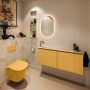 Mondiaz Toiletmeubel Ture Dlux | 120 cm | Meubelkleur Ocher | Eden wastafel Frappe Links | 1 kraangat - Thumbnail 3
