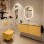 Mondiaz Toiletmeubel Ture Dlux | 120 cm | Meubelkleur Ocher | Eden wastafel Frappe Midden | Zonder kraangat - Thumbnail 3