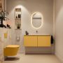 Mondiaz Toiletmeubel Ture Dlux | 120 cm | Meubelkleur Ocher | Eden wastafel Frappe Midden | Zonder kraangat - Thumbnail 4