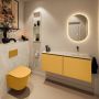 Mondiaz Toiletmeubel Ture Dlux | 120 cm | Meubelkleur Ocher | Eden wastafel Ostra Rechts | Zonder kraangat - Thumbnail 3