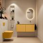 Mondiaz Toiletmeubel Ture Dlux | 120 cm | Meubelkleur Ocher | Eden wastafel Ostra Rechts | Zonder kraangat - Thumbnail 4
