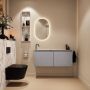 Mondiaz Toiletmeubel Ture Dlux | 120 cm | Meubelkleur Plata | Eden wastafel Glace Links | 1 kraangat - Thumbnail 4