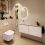 Mondiaz Toiletmeubel Ture Dlux | 120 cm | Meubelkleur Rosee | Eden wastafel Frappe Links | Zonder kraangat - Thumbnail 3