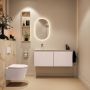 Mondiaz Toiletmeubel Ture Dlux | 120 cm | Meubelkleur Rosee | Eden wastafel Frappe Links | Zonder kraangat - Thumbnail 4