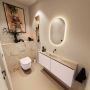 Mondiaz Toiletmeubel Ture Dlux | 120 cm | Meubelkleur Rosee | Eden wastafel Frappe Midden | Zonder kraangat - Thumbnail 2