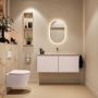 Mondiaz Toiletmeubel Ture Dlux | 120 cm | Meubelkleur Rosee | Eden wastafel Frappe Midden | Zonder kraangat - Thumbnail 4