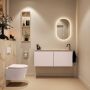 Mondiaz Toiletmeubel Ture Dlux | 120 cm | Meubelkleur Rosee | Eden wastafel Frappe Rechts | 1 kraangat - Thumbnail 4