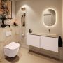 Mondiaz Toiletmeubel Ture Dlux | 120 cm | Meubelkleur Rosee | Eden wastafel Frappe Rechts | Zonder kraangat - Thumbnail 3